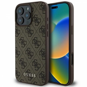 Guess GUHCP16XG4GFBR iPhone 16 Pro Max 6.9" brązowy|brown hard case 4G Classic