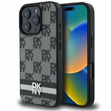 DKNY DKHCP16XPCPTSSK iPhone 16 Pro Max 6,9" czarny|black hardcase Checkered Pattern & Printed Stripes