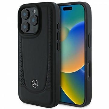 Mercedes MEHCP16LARMBK iPhone 16 Pro 6.3" czarny|black hardcase Leather Urban