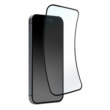 Puro Flexible Glass D3O Hybrid Glass with Black Frame for iPhone 16 Pro