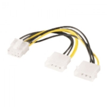 Goobay 93241 Power cable|adapter for PC graphics cards; PCI-E to PCI Express 8-pin  0.15 m