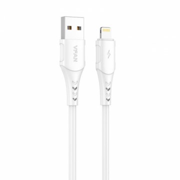 USB to Lightning cable Vipfan Colorful X12, 3A, 1m (white)