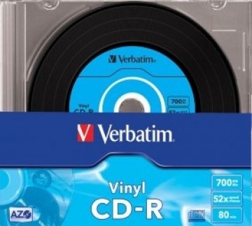 Verbatim Matricas  CD-R AZO 700MB Vinyl 1x-52x, 10 Pack Slim