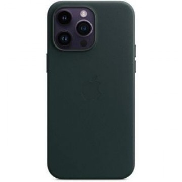 Apple -  MPPN3ZM/A Apple Leather Magsafe Cover for iPhone 14 Pro Max Forest Green