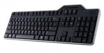 Dell   KB-813 Smartcard keyboard, Wired, with smart card reader, RU, Black