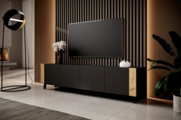 Halmar FARO TV Sand black/black/craft oak