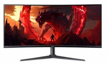 LCD Monitor|ACER|UM.CX0EE.H01|34"|Gaming/Curved/21 : 9|Panel VA|3440x1440|21:9|100Hz|Matte|1 ms|Speakers|Height adjustable|Tilt|Colour Black|UM.CX0EE.H01