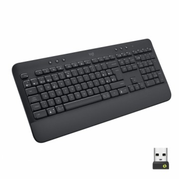 Bezvadu Klaviatūra Logitech Signature K650 Spāņu Qwerty Melns Tērauds