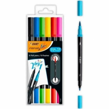 Felt-tip pens Bic 989694 Black (6 Units)