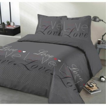 Duvet cover set Vision 13067HC3b Anthracite Dark grey 220 x 240 cm