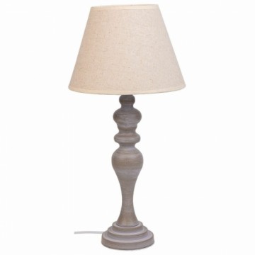 Galda lampa Alexandra House Living Balts Pelēks Metāls Drāna 220-240 V 25 x 50 x 25 cm