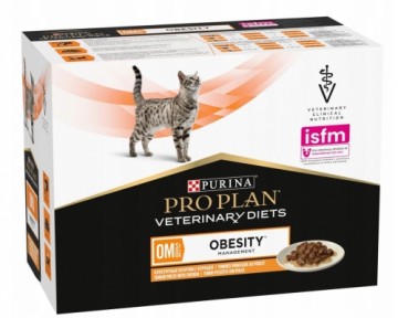 PURINA Pro Plan Veterinary Diets OM St/Ox Obesity - wet cat food - 10x85 g