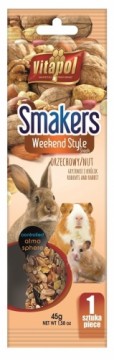 VITAPOL Smakers Weekend style Nutty - treat for rodents and rabbits - 45g