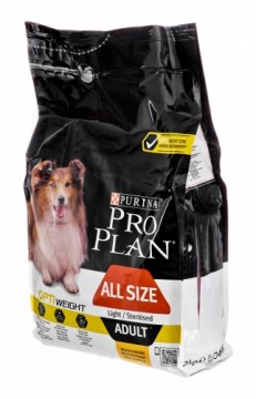 PURINA Pro Plan Adult Light/Sterilised - dry dog food - 3 kg