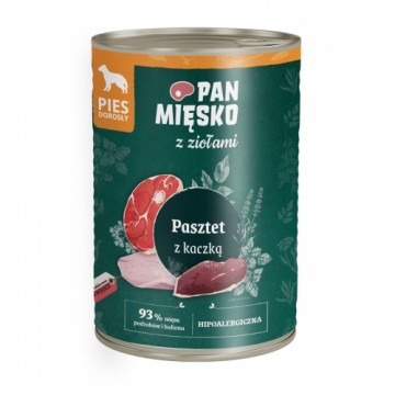 Pan MiĘsko PAN MEAT with Herbs Duck Pate - wet dog food - 400 g