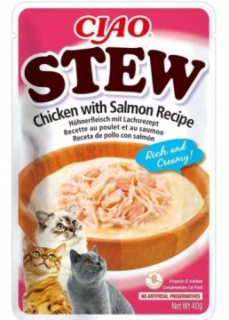 INABA Ciao Stew Chicken & Salmon - cat treats - 40g