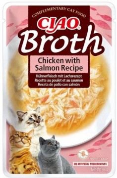 INABA Ciao Broth Chicken & Salmon - cat treats - 40g