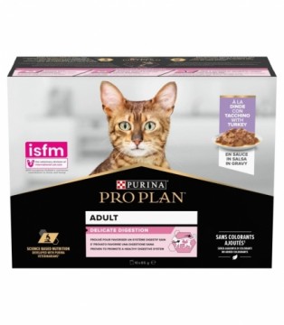 PURINA Pro Plan Delicate Digestion Turkey - wet cat food - 10x85g