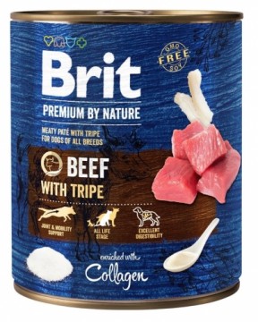 BRIT Premium by Nature Beef with Tripe - Wet dog food - 800 g