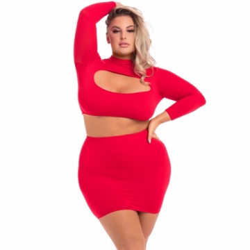 Underwear Set Pink Lipstick Red (3XL/4XL)