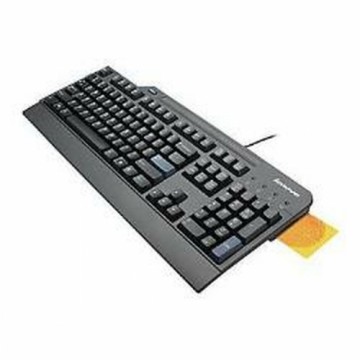 Klaviatūra ar Lasītāju Smartcard Lenovo 4X30E51034 Spāņu Qwerty Melns