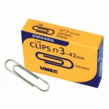 Clips UMEC Silver 40 mm (10 Pieces)