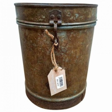 Decorative canister Alexandra House Living Brown Iron Traditional style 23 x 20 x 23 cm