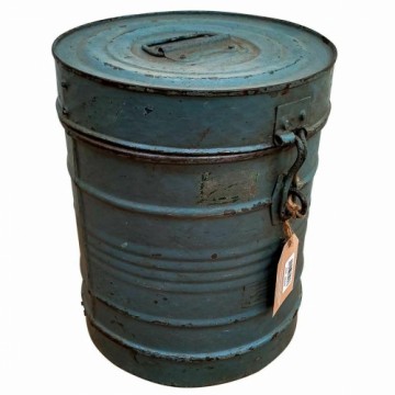 Decorative canister Alexandra House Living Blue Iron Traditional style 26 x 32 x 26 cm