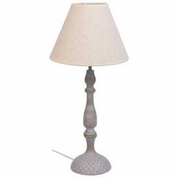 Galda lampa Alexandra House Living Balts Pelēks Metāls Drāna 220-240 V 23 x 51 x 23 cm