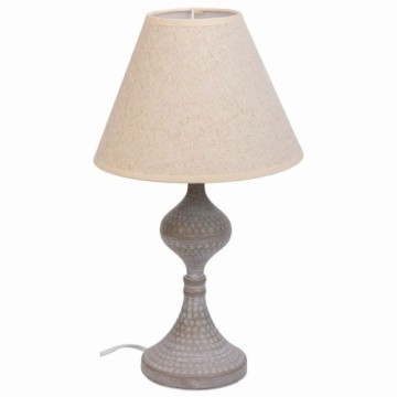 Galda lampa Alexandra House Living Balts Pelēks Metāls Drāna 220-240 V 23 x 41 x 23 cm