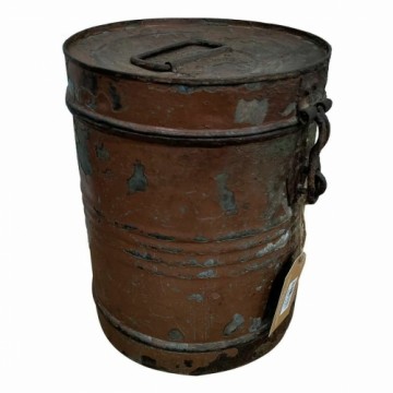 Decorative canister Alexandra House Living Brown Iron Traditional style 23 x 29 x 23 cm