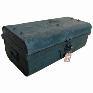 Decorative suitcase Alexandra House Living Blue Iron Traditional style 33 x 25 x 66 cm