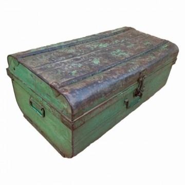 Decorative suitcase Alexandra House Living Green Iron Traditional style 41 x 32 x 74 cm