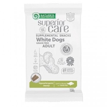 NATURE'S PROTECTION SC White Dogs Grain Free Adult Hypoallergenic Dental Whitefish - dog treat - 150 g