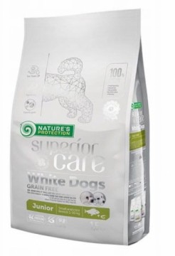 NATURE'S PROTECTION Superior Care White Dogs Grain Free Junior Small Białoryba - dry food for puppies - 1.5 kg