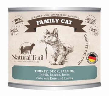 NATURAL TRAIL Cat Family Turkey,Duck,Salmon  200g