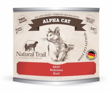 NATURAL TRAIL Cat  Alpha Beef puszka 200g