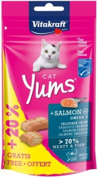 VITAKRAFT Yums Salmon - cat treats - 40g + 20%