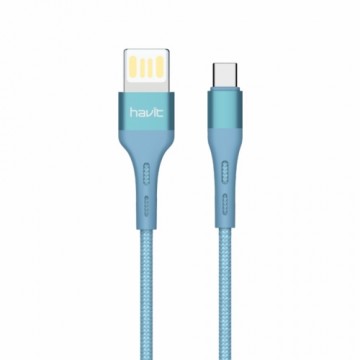 HAVIT cable  H6113 USB - USB-C  1,2m 2,1A blue