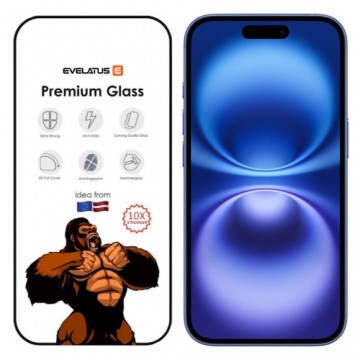 Evelatus Corning Gorilla Ultra 10x Super Strong 3D Glass for Apple iPhone 16