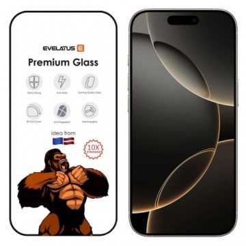 Evelatus Corning Gorilla Ultra 10x Super Strong 3D Glass for Apple iPhone 16 Pro