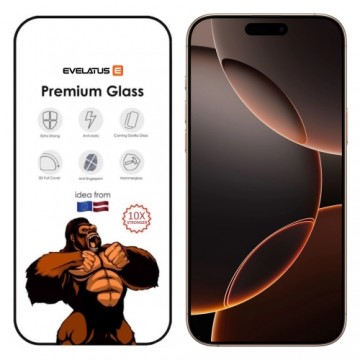 Evelatus Corning Gorilla Ultra 10x Super Strong 3D Glass for Apple iPhone 16 Pro Max