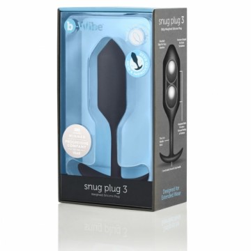 Пробка Snug Plug 3, черная B-Vibe SNUG PLUG 3 Чёрный