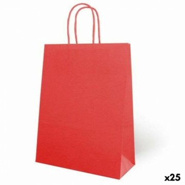 Bags Fama 26 x 10 x 35 cm Red Paper With handles 25 Units