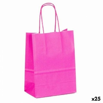 Bags Fama 26 x 10 x 35 cm Paper Magenta With handles 25 Units