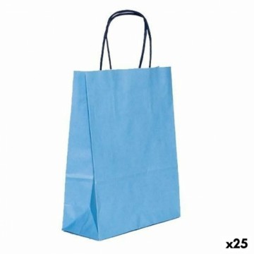 Bags Fama 26 x 10 x 35 cm Blue Paper With handles 25 Units