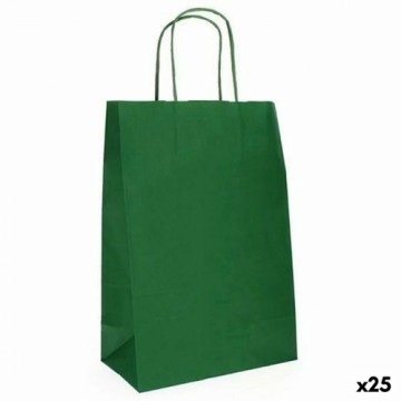 Bags Fama 21 x 11 x 29 cm Paper With handles 25 Units Dark green