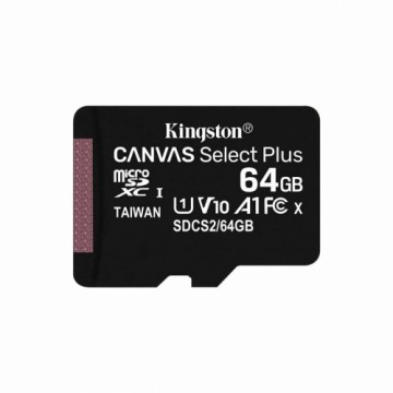 Карта памяти микро-SD с адаптером Kingston SDCS2/64GB-2P1A 64 Гб