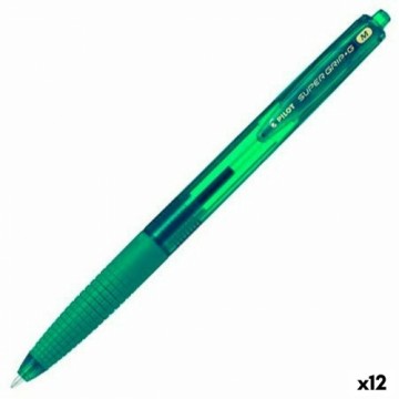 Pen Pilot Supergrip G Ball 0,4 mm 12 Units Dark green