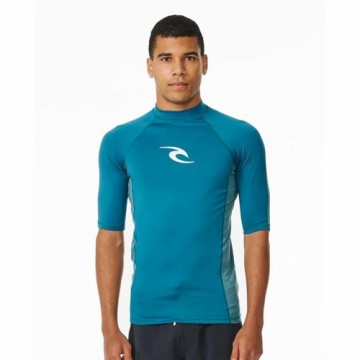 Vīriešu Krekls ar Īsām Piedurknēm Rip Curl Waves Upf Zils